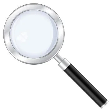 Magnifying glass Illustrazione stock