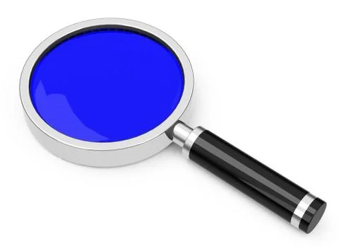 The magnifying glass Stock Illustration