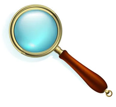 Magnifying glass Stock Illustration