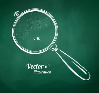 Magnifying glass Stock Illustration