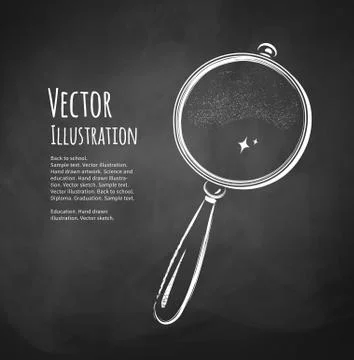 Magnifying glass Stock Illustration