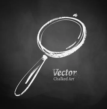 Magnifying glass Stock Illustration