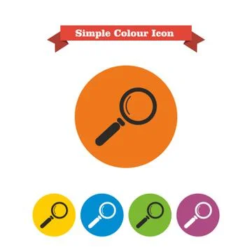Magnifying glass Stock Illustration