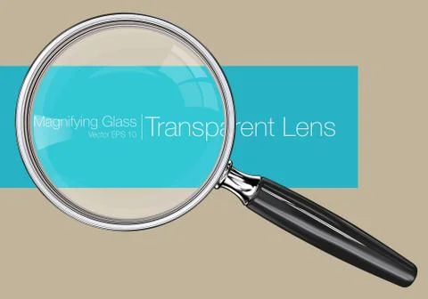 Magnifying glass. Stock Illustration