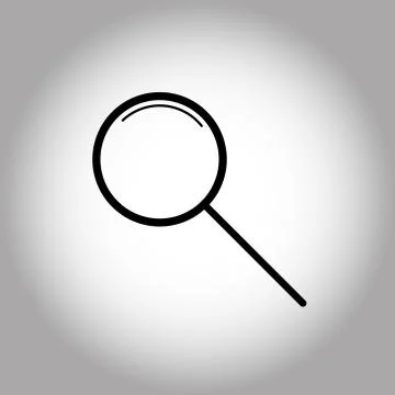 Magnifying glass Stock Illustration