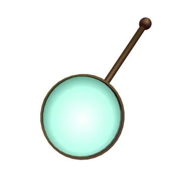 Magnifying glass. Stock Illustration