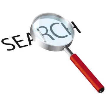 Magnifying glass Stock Illustration