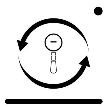 Magnifying glass Stock Illustration