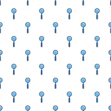 Magnifying glass pattern finding information data analysis Stock Illustration