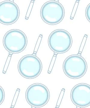 Magnifying glass pattern 스톡 일러스트