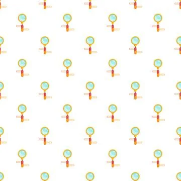 Magnifying glass pattern for research and exploration concept Illustrazione stock