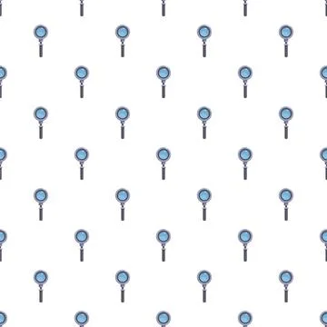 Magnifying glass pattern for research and discovery background Stock Illustration
