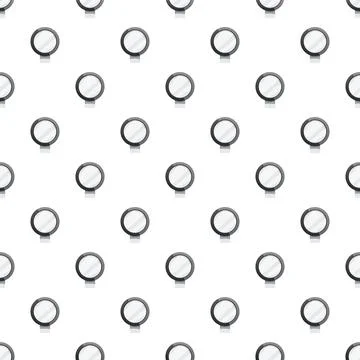 Magnifying glass pattern for research and finding information Stock Illustration