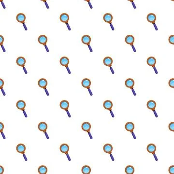 Magnifying glass pattern for research and exploration concept Illustrazione stock