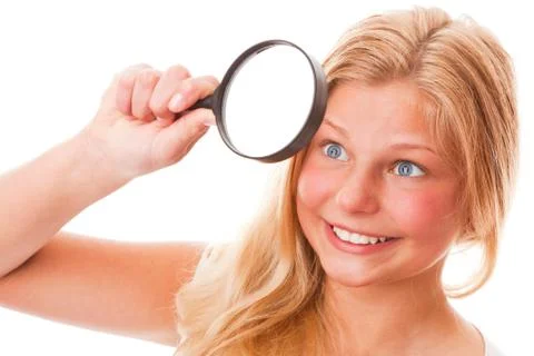 Magnifying glass Stock Photos