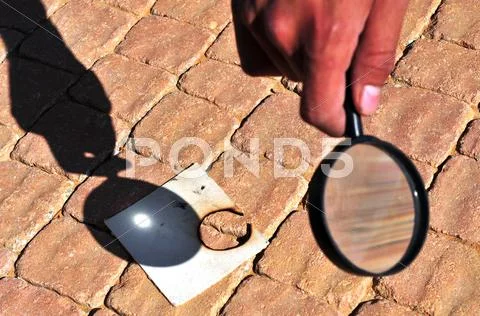 Magnifying glass Stock Photos