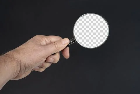 A magnifying glass Stock Photos