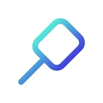 Magnifying glass pixel perfect gradient linear ui icon Stock Illustration