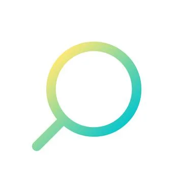 Magnifying glass pixel perfect gradient linear ui icon Stock-Illustration