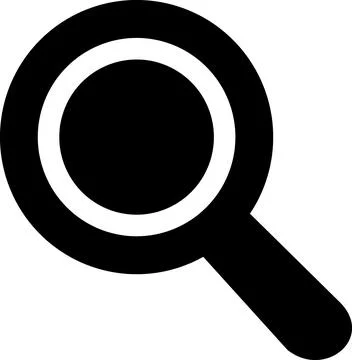 Magnifying glass search discovery interface icon 스톡 일러스트
