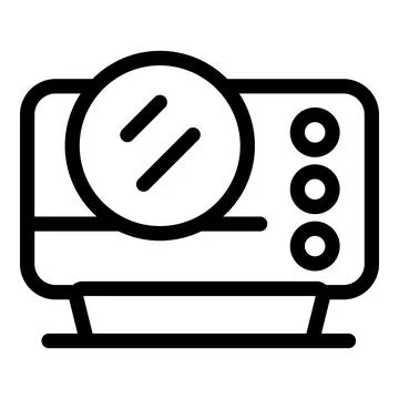 Magnifying glass searching for data on computer screen Stock Illustration