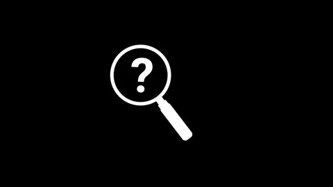 Magnifying Glass Searching Question Mark Animation on Green Screen Backgrou.. Stock Footage 336833175