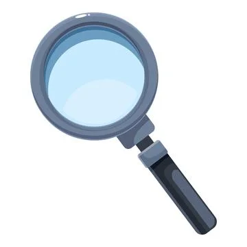 Magnifying glass showing empty space for searching and discovering Illustration