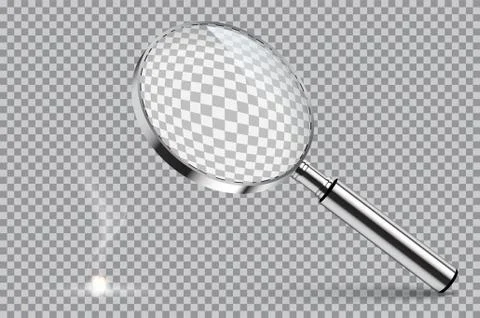 Magnifying glass starting fire. Vector illustration on isolated on transparent Stock Illustration