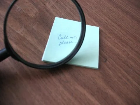 This is a magnifying glass on table Stock Photos