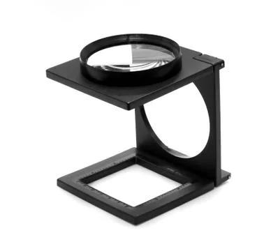 Magnifying glass on white background Stock Photos