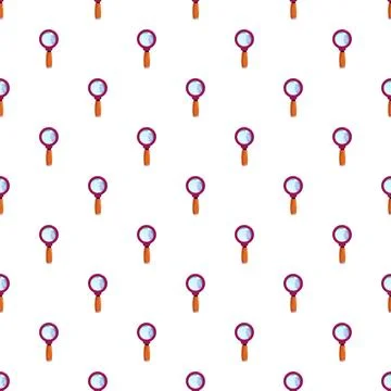 Magnifying glasses creating a seamless pattern for search イラスト素材
