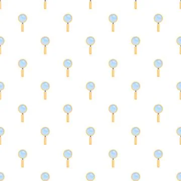 Magnifying glasses creating seamless search and discovery pattern 스톡 일러스트