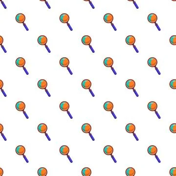 Magnifying glasses creating seamless search research pattern background 스톡 일러스트