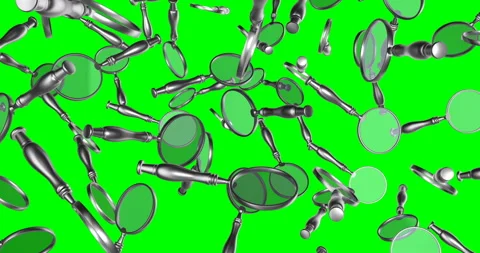 Magnifying Glasses falling slow motion Video stock 236843476