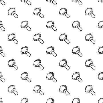 Magnifying glasses seamless pattern for search and discovery Illustrazione stock