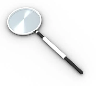 Magnifying Stock Illustration