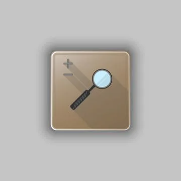Magnifying lens icon Stock Illustration