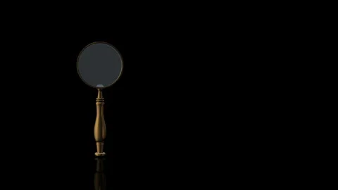 Magnifying Lens turns on itself Stock Footage 240205674