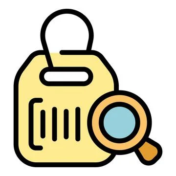 Magnifying price icon vector flat 스톡 일러스트