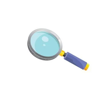 Magnifying vector element design template Stock Illustration