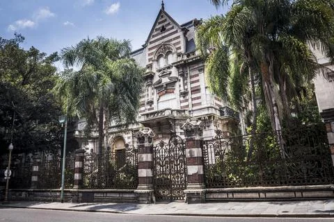 Maguire Mansion (La Residencia Maguire), a supposedly haunted house in Recoleta Stock Photos