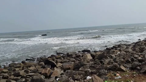 Mahabalipuram Beach Stock Footage 328390093
