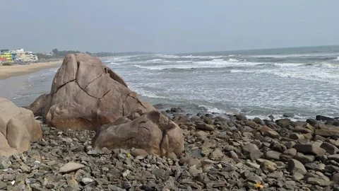 Mahabalipuram Beach Stock Footage 328390095