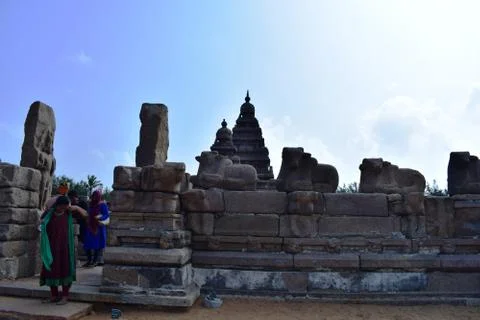 Mahabalipuram Shore Temple Stock Photos