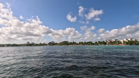 Mahahual, panoramic view day scene Stock Footage 229740276