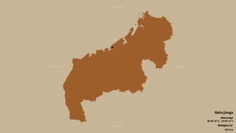 Mahajanga - Madagascar. Bounding box. Pattern Illustrazione stock