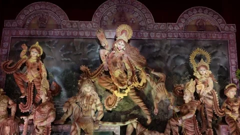 Mahakali Puja Idol Stock-Footage 329377004
