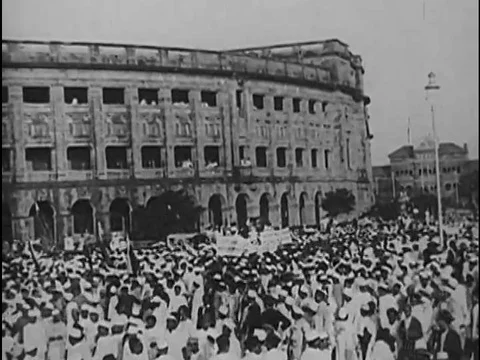 Mahatma Gandhi changes the name of the Dalit people to Harijans, to combat  Stock Footage 74935364