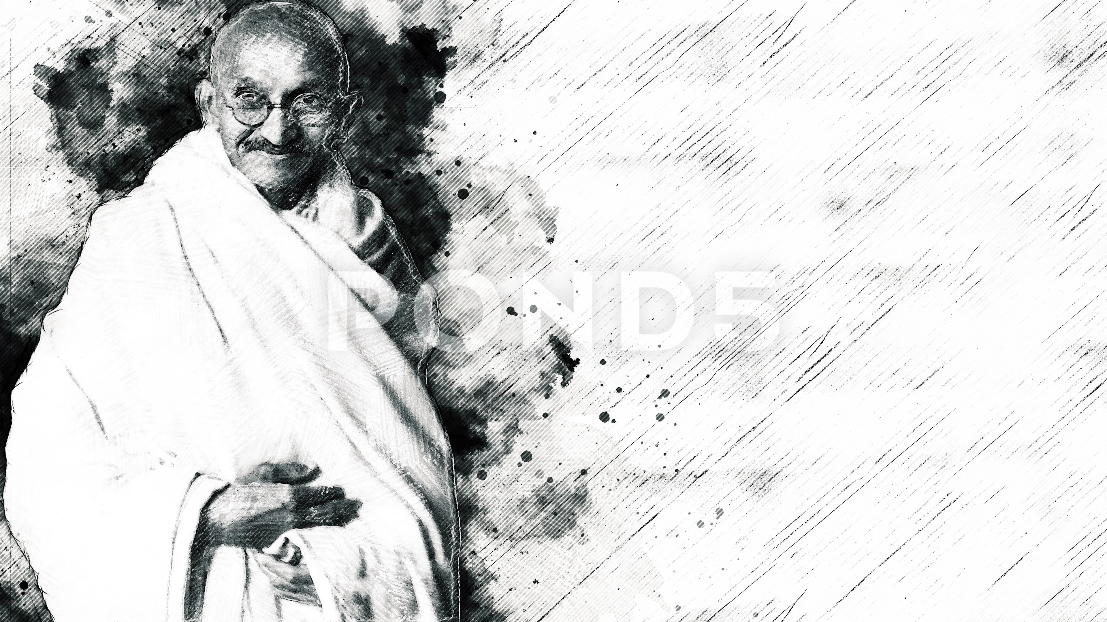 Mahatma Gandhi Drawing by SP Singh  Fine Art America