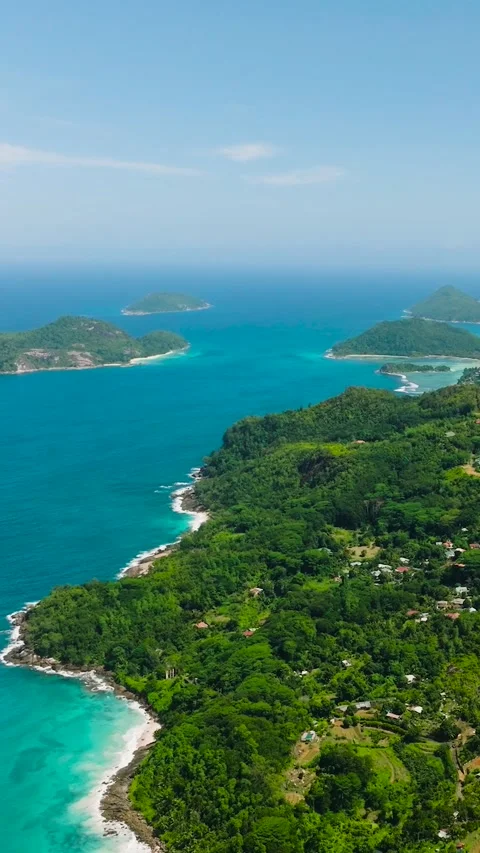 Mahe Island, Seychelles. Tropical landscape. Stock Footage 314473053